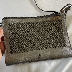 Vince Camuto Signature silver leather purse/ handbag. Excellent condition